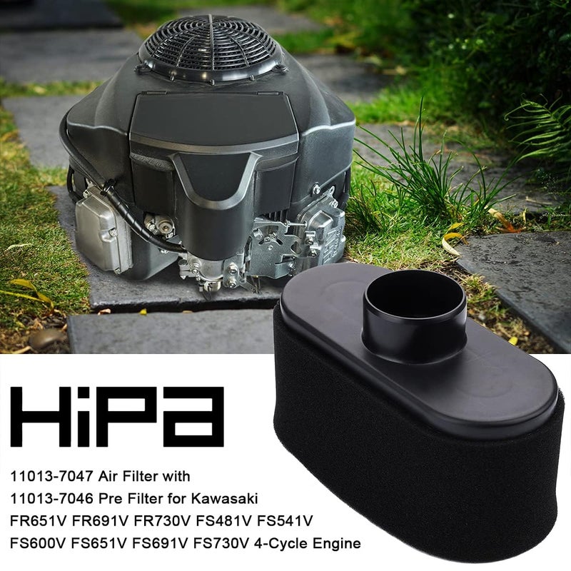 Hipa فلتر هواء HIPA FR691v لـ 11013-0752 كاواساكي FR691V FR651V FR730V محرك 4 دورات 11013-0726 11013-7049 11013-7047 مع فلتر مسبق 11013-7046 - Image 4